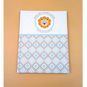 Baby Boy First Album Birth to Baptism Memory Book Blessing Baby Shower